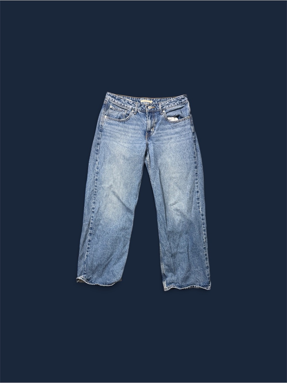Levi Low-Rise 501 Wide Leg Jeans